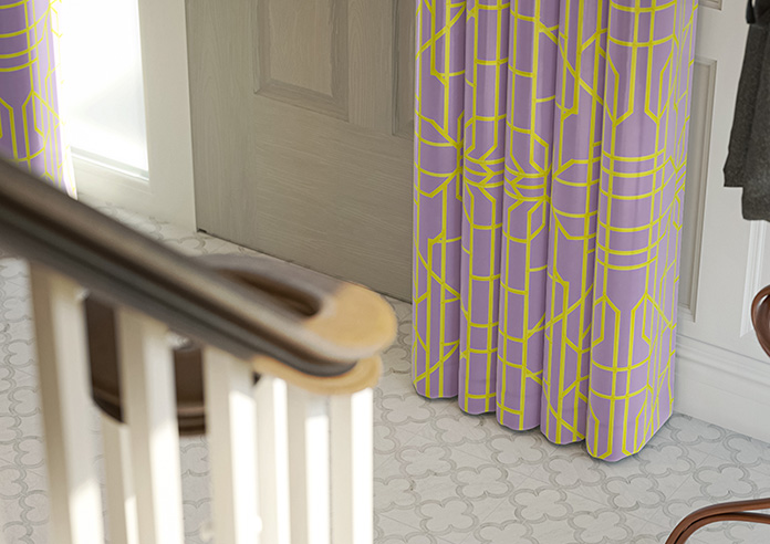 Bamboo Candy, Yellow Lilac - Made To Measure Curtains - Image 5